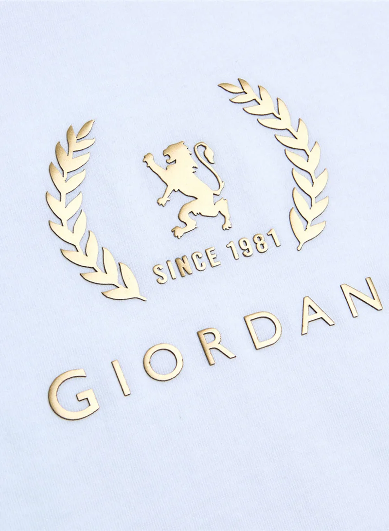 GIORDANO  Women’s Regular Fit Cotton Crew Neck Printed Tee for Women | Best Price UAE